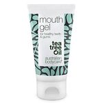 Mouth Gel for Healthy Teeth, Gums and Tongue - 50ml | Oral Gel with Natural Tea Tree Oil Against Bacteria | Irritated and Tender Gums Relief | 100% Vegan
