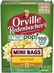 Orville Redenbacher’s SmartPop! Butter Flavored Microwave Popcorn, Gluten Free, 12 Count Mini Popcorn Bags (6 Boxes)