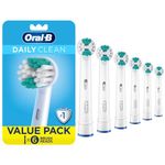 Oral-B Daily Clean Replacement Brush Heads for an Oral-B Electric Toothbrush, Pack of 6