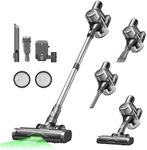 Ultenic U12 Vesla Powerful Cordless Vacuum Cleaner with 45000Pa, [Upgraded Anti Hair Wrap] Deep Cleaning, Allergy Friendly, Tangle-Free Brush, LED Display, Hoover for All Hard Floors Carpet Pet Hair