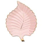 VanEnjoy Candy Dishes Decorative, Key Bowl for Entryway Table, Pink Ceramic Bowl Decorative, Decorative Bowl for Keys, Leaf Jewelry Plate Tray