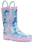 Western Chief Waterproof Printed Rain Boot, Lucky Unicorn, 9/10 UK Child