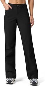Willit Women's Hiking Pants Quick Dry UPF 50+ Stretch Travel Work Pants with Pockets Lightweight Water-Resistant 33" Black 6