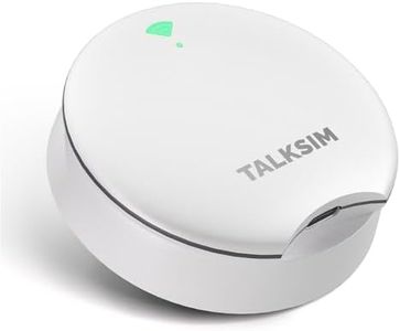 TALKSIM UFO Mobile Hotspot with 15GB Data, Portable Pocket WiFi 6 & 4G LTE Hotspot MiFi Device, Support AT&T, T-Mobile, Verizon |10 Connected Devices, USA Coverage, No SIM, No Contract (White, 15GB)