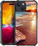 DAIZAG Compatible with iPhone Case,Beach Scenery Slim Design Pattern Soft TPU Anti-Slip Shockproof Protective Case with 4 Corners Bumper for iPhone 6.1 inch