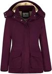 WenVen Women's Winter Sherpa Parka 