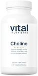 Vital Nutrients Choline 550mg | Vegan Choline Supplements | 100% RDA for Neurological Development and Health* | Gluten, Dairy, Soy Free | Non-GMO | 120 Capsules