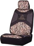 Ducks Unlimited unisex adult Low Back (Single) Seat Cover, Stacked Logo (Mossy Oak Blades), Universal US