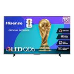 Hisense 75QD6QF - 75" 4K Smart QLED Fire TV with Dolby Vision & Atmos, AI 4K Upscaler, AI Smooth Motion, Game Mode Plus (2025 New Model)