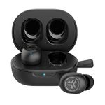 JLab JBuds Mini True Wireless Bluetooth Earbuds + Charging Case - Charcoal Black - IP55 Sweat and Dust Proof - Bluetooth Multipoint - Be Aware Audio - 3 EQ Sound Settings - Crystal Clear Calls