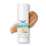 Eucerin Sun Tinted Mineral Face Sunscreen Lotion SPF 35 | Blendable Tinted Mineral Sunscreen for all skin tones with Zinc Oxide and 5 Antioxidants | Daily Sunscreen | 50 mL pump