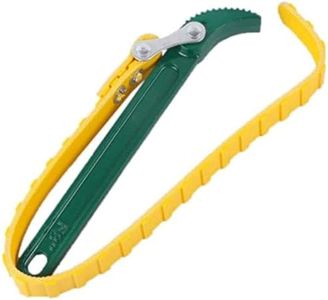 Jawsons™ 9" Heavy-Duty Adjustable Belt Strap Wrench | Forged Steel Handle | Anti-Slip Grip | Rust-Resistant | Bright Easy-Spot Color | Ideal for Oil Filters, Pipes, Jars & More