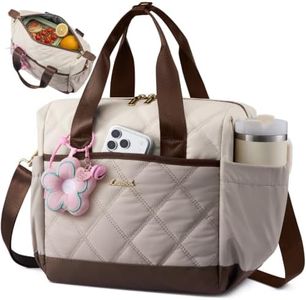 LOVEVOOK Insulated Lunch Bag Women, Adult Lunch Box for Women Work, Large Leakproof Cooler lunch Bags for Picnic Beach Family College, Lunch Teacher Tote Bag with Adjustable Shoulder Strap Cup Holder