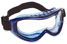 Sellstrom S80200 Odyssey II Indirect Vented Body/Sealed Dual Scratch-Resistant Anti-Fog Clear Lens Industrial Goggle, Safety Goggle, Blue