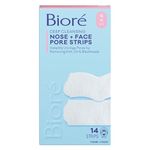 Biore Deep Cleansing Blackhead Remover Nose Strips and Face Pore Strips Combo, Pack of 14