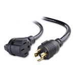 Cable Matters 4 Prong 50 AMP to 30 AMP Generator Adapter (30 AMP to 50 AMP RV Adapter, Generator Cord) - 1.5 Feet (NEMA L14-30P to 14-50R)