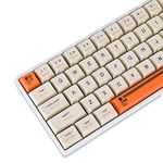 SOLIDEE 61 Keycaps 104 Keys Backlight PBT Keycaps OEM Profile for Ducky / GH60 / GK61 / RK61 / ALT61 60% MX Mechanical Gaming Keyboard (Plastic)