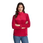 TOG24 Barclay Womens Fleece. Womens Fleece Jumper Made from Anti-Pill, Super Soft, Lightweight Fabric in Stylish Colour Block Design. Comfy Womens Fleece Top Cerise