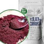 Freeze Dried Blackcurrant Powder | XXL 500g Pure Natural Blackcurrants Fruit Milled to Fruit Powder | Make Smoothies or Bowls, similiar Superfood Like Aronia, Acai Berry Powder | ZingyZoo