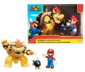 Nintendo Bowsers Lava Battle Set Action Figures, 2 Figures Included