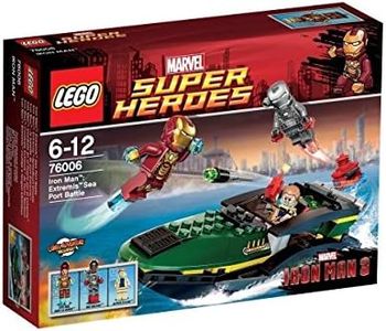 LEGO Super Heroes - Marvel - 76006 - Jeu de Construction - La Bataille du Port Extremis - Iron Man