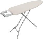 Yaheetech Foldable Ironing Board, Heavy Duty Iron Board with 9 Adjustable Heights, 4 Layer Cover and Safety Iron Rest, 52X14 Compact and Space Saver Iron Board for Home Laundry Room Use, Beige