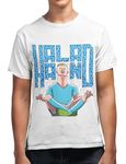 Revind.442 Sky Blues of Manchester, Erling Haaland Celebration' Men's Pure Cotton Graphic Printed T-Shirt