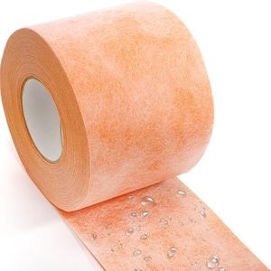 WUWEOT Waterproof Membrane, 5Inch X 98.5Ft 20Mils Thickness Shower Membrane Uncoupling Band, Polyethylene Fabric Tile Underlayment Seam Tape for Tile Wall Floor Bathroom Shower Sauna Steam Room