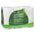 Seventh Generation 13733CT 100% Recycled Bathroom Tissue, 2-Ply, White, 300 Sheets Per Roll (Case of 48)