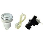 rongweiwang 16A On Off Push Air Button Switch Switch Button,Tubing Whirlpool Jet Set Bath Spa Tubing Garbage Disposer Air Switch Button Kit Random Color