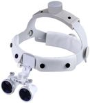 Hot Dental Headband Surgical Medical Binocular Loupes 3.5X420mm Dental Lab Equipment DY-108 White.