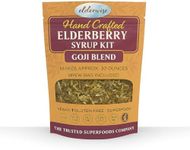 Elderwise Elderberry Syrup Kit (Goji Blend) Ningxia Berry - Brew Bag Included - Elderberries - Rosehips - Ginger - Wolfberry - Cinnamon - Cloves