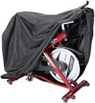 Pro Bike Tool Exercise Spin Bike Cover Protective Rain Sun UV Dust Wind Snow Proof Bicycle Upright Indoor Cycling Protective Covers for Fitness Stationary Bikes