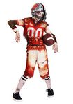 Zombie Football Player Costume for Kids X-Large