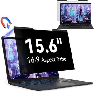 Magnetic 15.6 Inch Laptop Privacy Screen for 16:9 Computer Monitor, Removable Anti Glare Blue Light Filter Protector, 15 in Privacy Shield Compatible with Lenovo Hp Dell Acer Asus Thinkpad Envy Xps