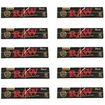 (10X) RAW Black Rolling Papers - White Ash - BIGSMOKESUPPLIES