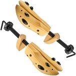 Professional 2-Way Wooden Shoe Stretcher, Deluxe Wooden Shoe Tree for Men or Women, Size Large, 1 Pair