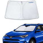 Goodyear Foldable Windshield Sun Shade for Toyota RAV4 2013-2018, Custom Fit Car Windshield Cover,Car Sunshade,UV Protection,Vehicle Sun Protector,Auto Car Window Shades for Front Window - GY008239