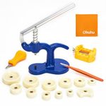 Ohuhu Professional Watch Repair Kit - Watch Press Tool Set with Case Closer, Battery Replacement & Back Cover Opener for Round Watches, Watchmaker Repair Tools with Pry Tools and Manual