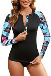 Zamowoty Womens Rash Guard Swim Top