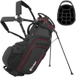 Sturdum 14 Way Golf Stand Bag, Tour-Grade 900D Oxford Golf Bags with Stand for Men Women, 12 Pockets, Reinforced Base, Full Length Dividers, Lightweight Club Carry Bag