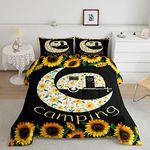 Kids Camping Bedding Set Rustic Cam