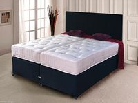 sleepkings New 5ft & 6ft Luxury Zip & Link Divan Bed Pocket Sprung Mattress+Matching Headboard & 4 Drawer Storage (5ft Kingsize, Aubergine Purple)