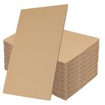 SHEUTSAN 100 Pack 8.5 x 11 Inches Corrugated Cardboard Sheets, Brown Corrugated Cardboard Pads for Albums Cover, Scrapbooking, Documents Prints Backing