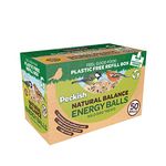 Peckish Natural Balance High Energy Fat Balls for Wild Birds - 50 fat ball Box, Brown