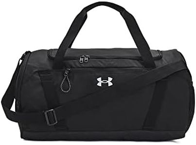 Under Armour Women's Undeniable Signature Duffle, (001) Black / / Metallic Harbor Blue, One Size Fits Most