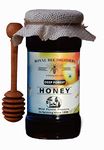 Royal Bee Brothers | Deep Forest Honey | Thick and Black, NMR Tested Honey |Produce of Wild Honey Bee | Harvested from Katarniyaghat Forest| Pollen Enriched 100% Unprocessed and Unheated Honey| 500 g