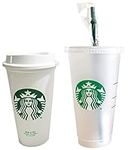 Starbucks Reusable Duo: 24oz Cold Cup and 16oz Hot Cup