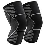 KGONE 2 Pack Knee Support for Women and men, Breathable Anti-Slip Knee Brace Compression Sleeve Support for Arthritis, Joint Pain, Meniscus Tear, Pain Relief, Walking, Running, Sports