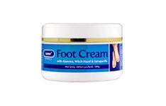 Sunny Health & Fitness Foot Cream With Witch Hazel, Sarsaparilla & Aloevera | Moisturizes & Exfoliates Rough Dry Skin | Softens Feet Skin | Locks Moisture And Prevents Cracks, For Women & Men 100Gm